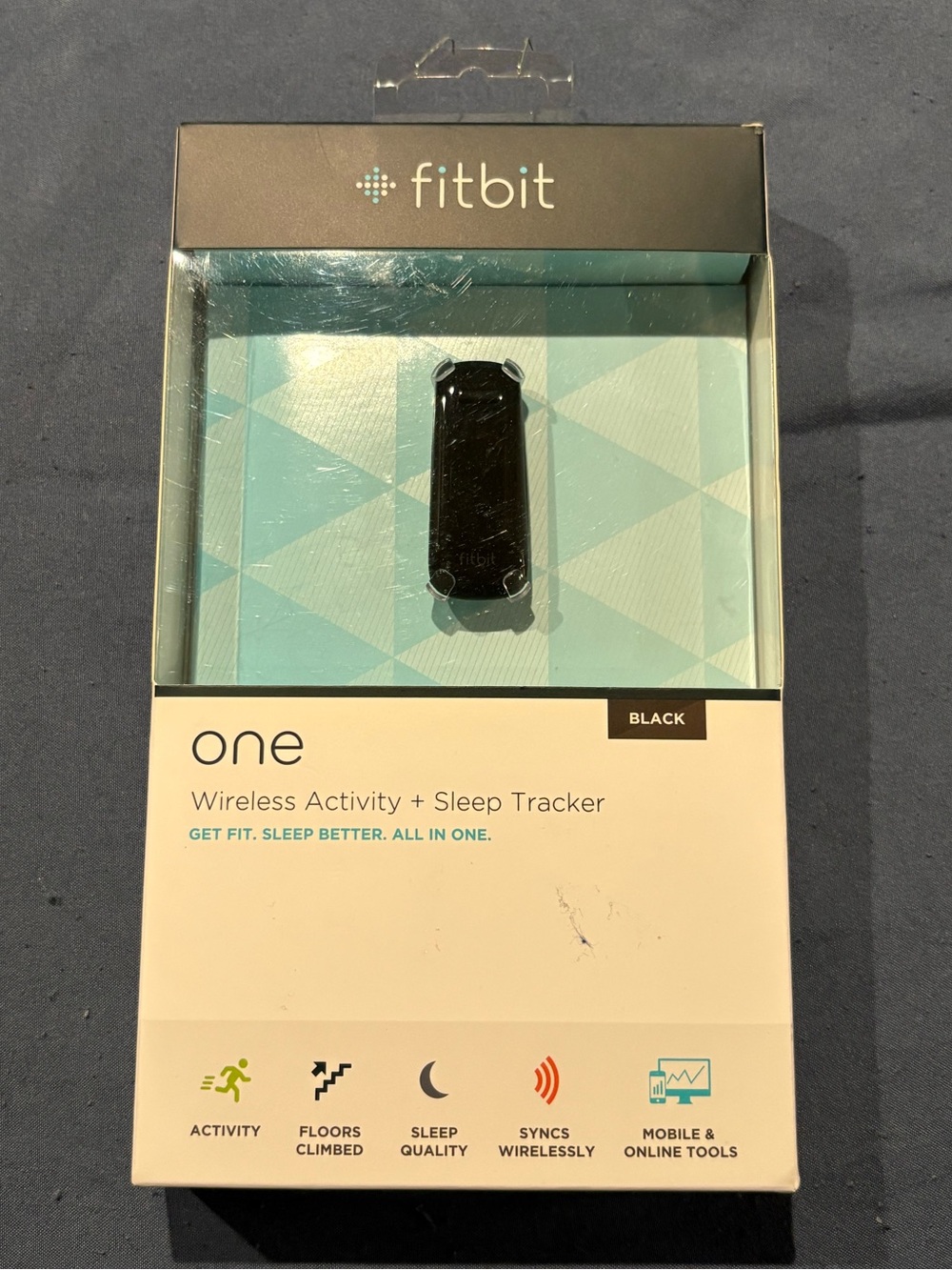 fitbit One Wireless Activity + Sleep Tracker - Black - NEW
